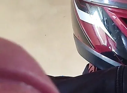 Motorcyclist Has a Huge, Monstrous Penis Crown.