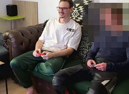 Mike Loses Bet While Gaming and Has to Give His Shy Straight Friend a Blowjob