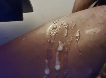 Cum Dripping Down My Leg, Can't Wait Till Lockdown Is Over to Cum on One of Your Faces