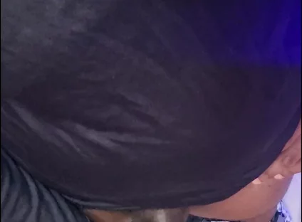 Overhead Cam of White CD Whore Eating Meat & Swallow Nutt ️