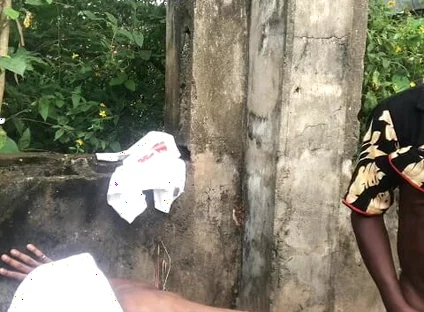 Rough. Sweet Sex Behind an Uncompleted Building and I Piss Into His Mouth