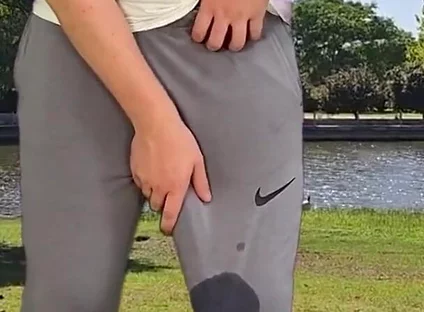 Big Monster Cock in Grey Sweatpants Cumhot