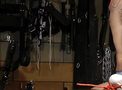 Nicky Roped Gagged and Feet Tickling