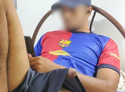 Male Watching Porn in His Room