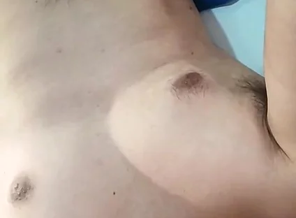 Young Bearded Man Films Himself and Cums Very Hot