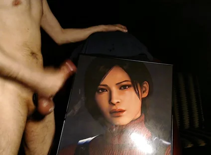 Cum Tribute for Ada Wong (game Character From Resident Evil 4 Remake) Huge Load