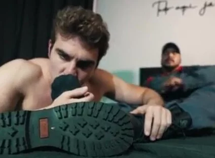 Firefighter latino feet boots master