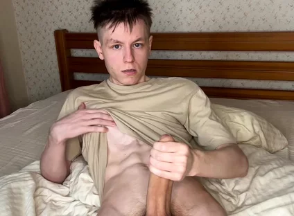 Twink's Edgy Cock Tease and Cum