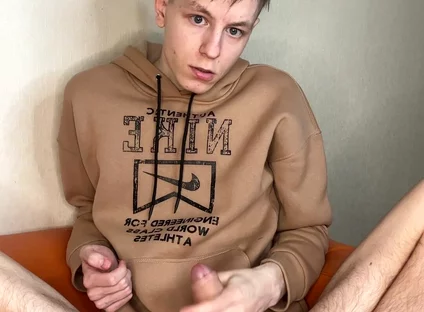 Young Stud's Dripping Cumshot Tease