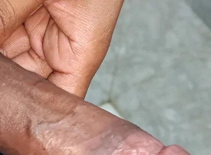 Indian Desi Boy Playing Big Cock in Bathroom