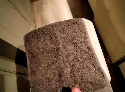 Small Penis Comes on Bar Stool in Condom