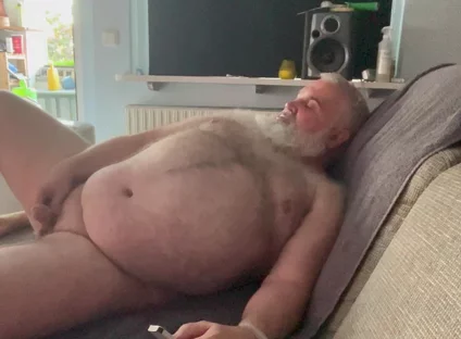 Wanking at the Sofa 5