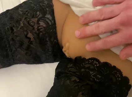 Enjoying Skinny in Stockings