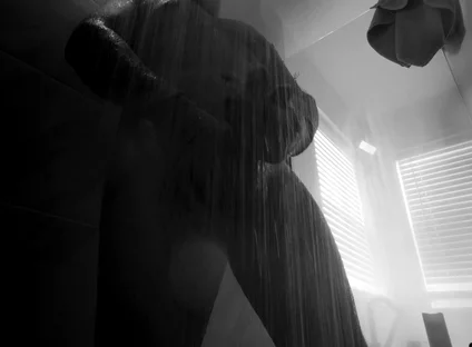Straight Married Man Fucks Dildo in the Shower (part 1)