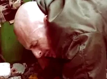 Biker boys fisting skinhead