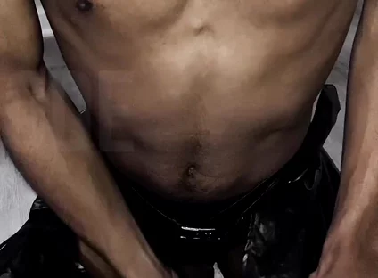 Stroking This Thick Black Cock in Full Scream Cosplay