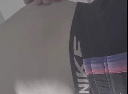 Young Man Holds a Full Bladder