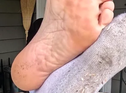 I Show off My Dirty Socks and Feet