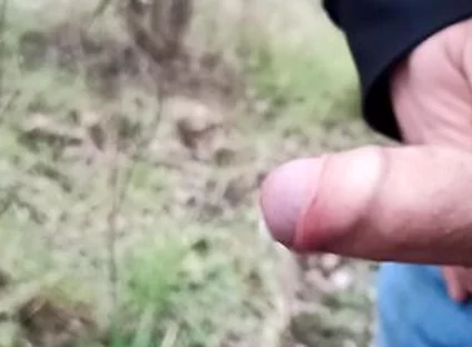 Someone Can See Me! Cum And Pee Outdoors