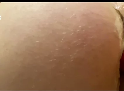 Big Dildo Sliding up My Fat Ass