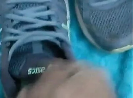 Fuck and Cum in Asics of My Wife