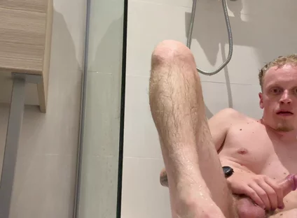 French Male Do the Show During His Shower