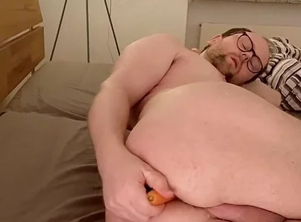 Stretching Ass with Big Cucumber