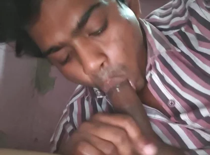 Desi Hot Indian Boy Sucking Dick on the Night