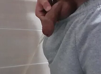 Guy Long Pissing With Uncircumcised Cock And Big Balls