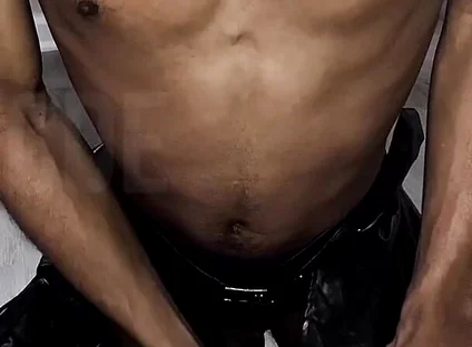 Stroking This Thick Black Cock in Full Scream Cosplay