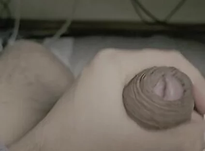 I Tried Massaging My Balls And Masturbating My Skin With My Foreskin Dick