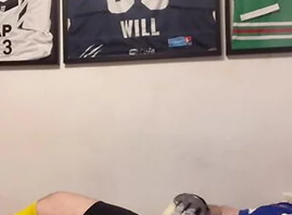 Wank And Cum In Soccer Cleats Socks And Jersey