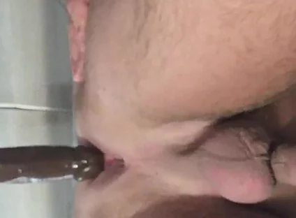 A Black Cock Tastes My Ass in the Shower