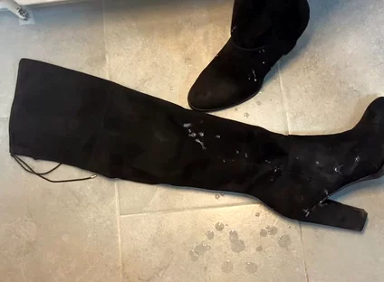 Cum on Step Moms High Heels