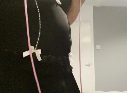 Cock and Ball Bondage with Sissyfication
