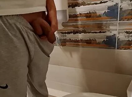 Young Gay Long Pissing At Home