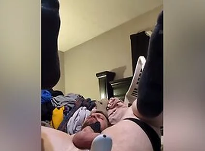 Max Playing With Thrusting Dildo