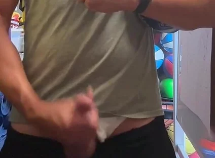Alpha Stud Jockdad87 Shoots a Load of Football Cum