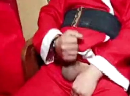 Santa Claus Caresses Himself at Christmas 2025