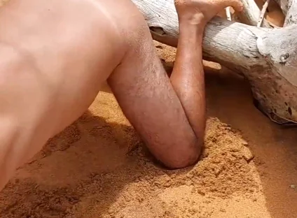 Ladysilva Showing off Her Tanned Butt with a Very Sexy Tan Line on the Beach