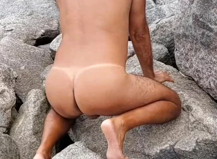 Ladysilva Naked in Showing off Her Hot Tanned Ass with a Tan Line