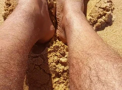 Ladysilva on the Beach in Panties