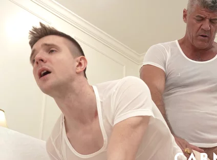 Dillon Stone, Reese Rideout And Serg Shepard In Sexy Twink Barebacked By Hung Suited Dilf