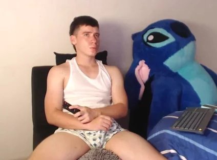 Big Young Latino Masturbates Over Pants