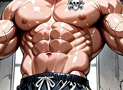 Ai Men with Huge Muscles