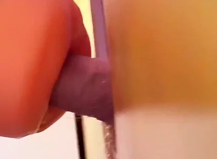 Straight Guy Pounds His Girl at the Gloryhole - but Who's Really Moaning Behind It?!