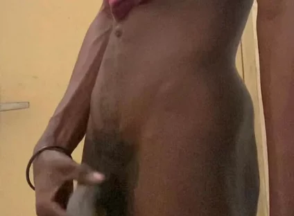 BBC Jerking off in Public Washroom