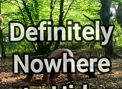 Ass up in Public Woodland