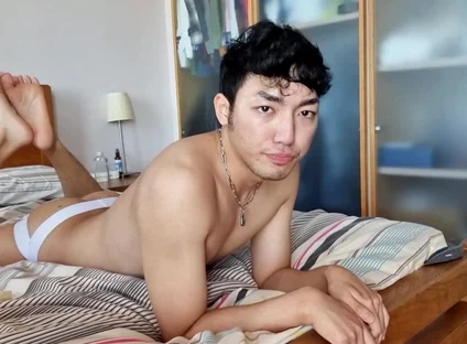 Fucking My Hot Asian Twink Step Brother in Our Dads Bed Part 1