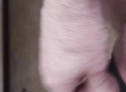 My Friend Sits in a Chair and Jerks His Cock While Watching the Video Until He Orgasms